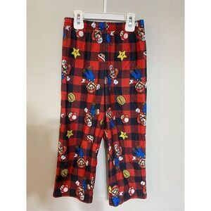 Boys, Mario brothers fleece‎ pajama pants size 6